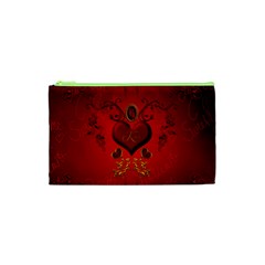 Wonderful Hearts, Kisses Cosmetic Bag (xs) by FantasyWorld7