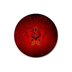 Wonderful Hearts, Kisses Magnet 3  (round) by FantasyWorld7