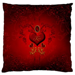 Wonderful Hearts, Kisses Standard Flano Cushion Case (one Side) by FantasyWorld7