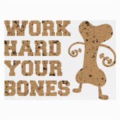 Work Hard Your Bones Large Glasses Cloth (2-side)