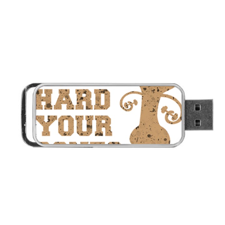 Work Hard Your Bones Portable USB Flash (One Side)