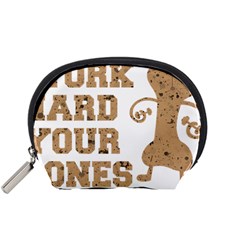 Work Hard Your Bones Accessory Pouches (small)  by Melcu