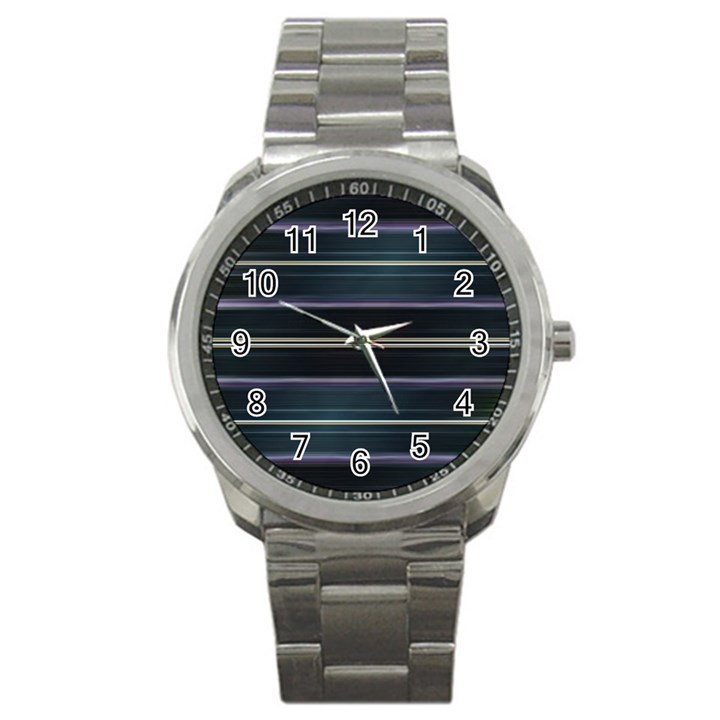 Modern Abtract Linear Design Sport Metal Watch