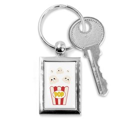 Cute Kawaii Popcorn Key Chains (rectangle)  by Valentinaart