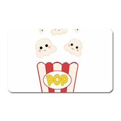 Cute Kawaii Popcorn Magnet (rectangular) by Valentinaart