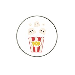 Cute Kawaii Popcorn Hat Clip Ball Marker by Valentinaart