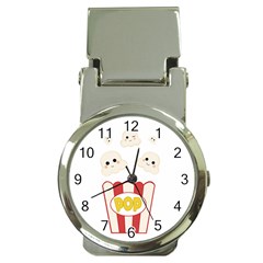 Cute Kawaii Popcorn Money Clip Watches by Valentinaart