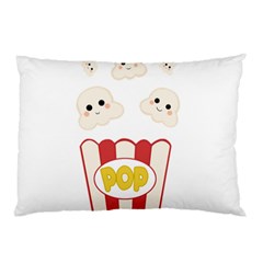 Cute Kawaii Popcorn Pillow Case by Valentinaart