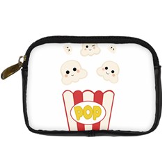 Cute Kawaii Popcorn Digital Camera Cases by Valentinaart