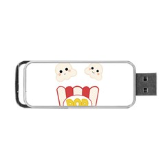 Cute Kawaii Popcorn Portable Usb Flash (two Sides) by Valentinaart