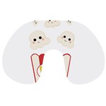 Cute Kawaii Popcorn Travel Neck Pillows Front