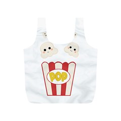 Cute Kawaii Popcorn Full Print Recycle Bags (s)  by Valentinaart