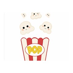 Cute Kawaii Popcorn Double Sided Flano Blanket (mini)  by Valentinaart