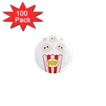 Cute Kawaii Popcorn 1  Mini Magnets (100 pack)  Front