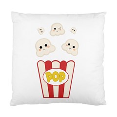 Cute Kawaii Popcorn Standard Cushion Case (one Side) by Valentinaart