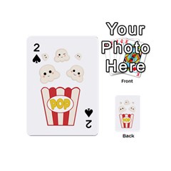 Cute Kawaii Popcorn Playing Cards 54 (mini)  by Valentinaart