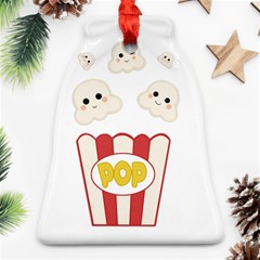 Cute Kawaii Popcorn Bell Ornament (two Sides) by Valentinaart