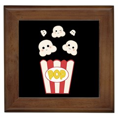 Cute Kawaii Popcorn Framed Tiles