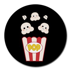 Cute Kawaii Popcorn Round Mousepads