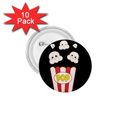 Cute Kawaii Popcorn 1.75  Buttons (10 pack)