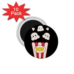 Cute Kawaii Popcorn 1.75  Magnets (10 pack) 