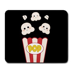 Cute Kawaii Popcorn Large Mousepads