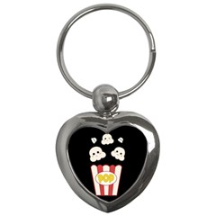 Cute Kawaii Popcorn Key Chains (Heart) 