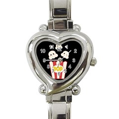 Cute Kawaii Popcorn Heart Italian Charm Watch