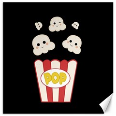 Cute Kawaii Popcorn Canvas 16  x 16  