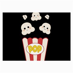 Cute Kawaii Popcorn Large Glasses Cloth