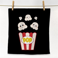 Cute Kawaii Popcorn Face Towel