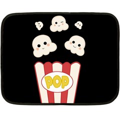 Cute Kawaii Popcorn Double Sided Fleece Blanket (Mini) 