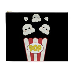 Cute Kawaii Popcorn Cosmetic Bag (xl) by Valentinaart