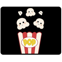 Cute Kawaii Popcorn Fleece Blanket (Medium) 