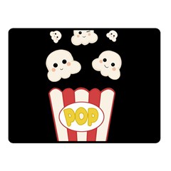 Cute Kawaii Popcorn Fleece Blanket (Small)