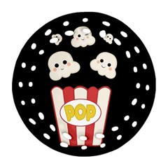 Cute Kawaii Popcorn Ornament (Round Filigree)