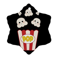 Cute Kawaii Popcorn Ornament (Snowflake)