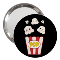 Cute Kawaii Popcorn 3  Handbag Mirrors