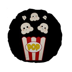 Cute Kawaii Popcorn Standard 15  Premium Round Cushions