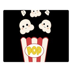 Cute Kawaii Popcorn Double Sided Flano Blanket (Large) 