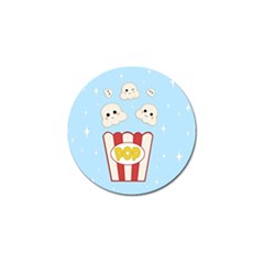 Cute Kawaii Popcorn Golf Ball Marker (4 Pack) by Valentinaart