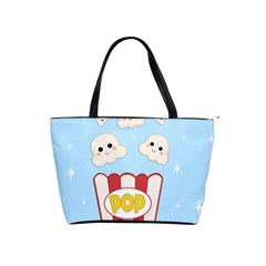 Cute Kawaii Popcorn Shoulder Handbags by Valentinaart