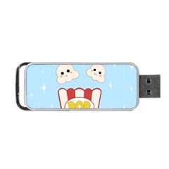 Cute Kawaii Popcorn Portable Usb Flash (two Sides) by Valentinaart