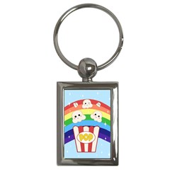 Cute Kawaii Popcorn Key Chains (rectangle)  by Valentinaart