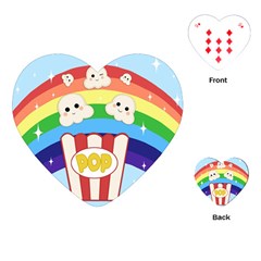 Cute Kawaii Popcorn Playing Cards (Heart) 