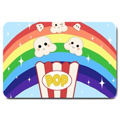 Cute Kawaii Popcorn Large Doormat 