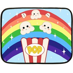 Cute Kawaii Popcorn Fleece Blanket (Mini)