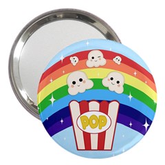 Cute Kawaii Popcorn 3  Handbag Mirrors