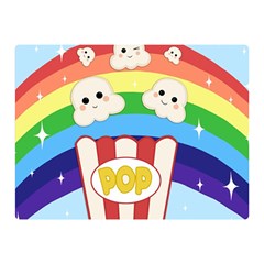 Cute Kawaii Popcorn Double Sided Flano Blanket (Mini) 