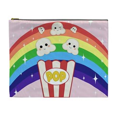 Cute Kawaii Popcorn Cosmetic Bag (xl) by Valentinaart